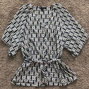 Geometric patterned blouse